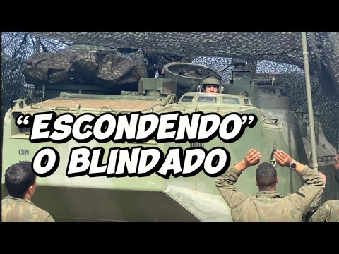 Porque “esconder “ um blindado em uma rede de camuflagem?