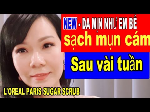 NEW- Kem tẩy da chết cho mặt và môi. Da Mịn như em bé hết sạch mụn sau vài tuần -skin care tips #99