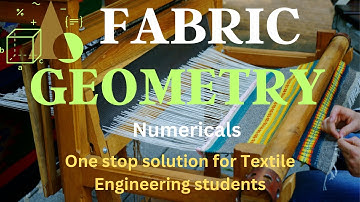 Fabric Geometry Numericals | GATE TF | Textile Engineering and Fibre Science #gatetf #gate #textile