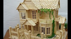 Cara Membuat Miniatur Rumah Gadang Dari Stik Es Krim 