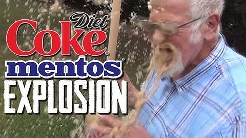 Diet Coke & Mentos Explosion!