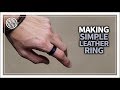 [Leather Craft] Leather ring making / leather work basic