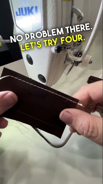 Can this Juki Sew Through Leather?