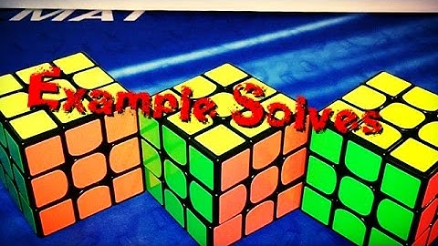 3x3 Example Solves (Color Neutral)