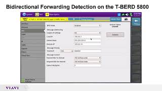 Video - VIAVI T-BERD/MTS-5800 Bidirectional Forwarding Detection