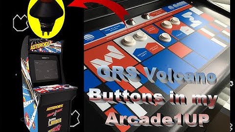 GRS Volcano Buttons installed in my Arcade1UP Asteroids