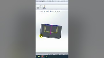 Extruded Cut ( Up to Vertex) #solidworks