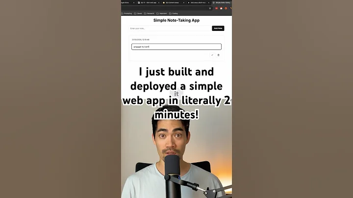 I just built and deployed a simple web app in literally 2 minutes!
