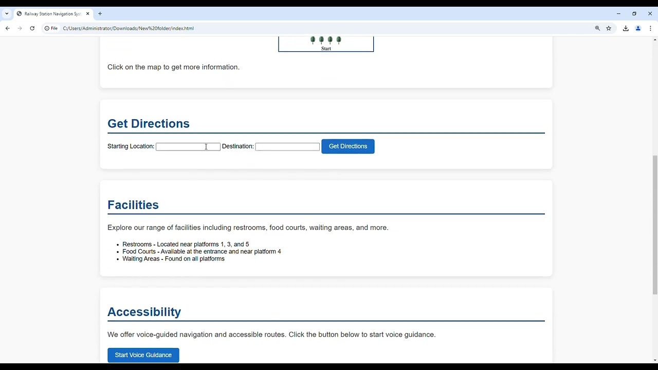 Enhancing navigation for railway station facilities and locations || SIH 2024