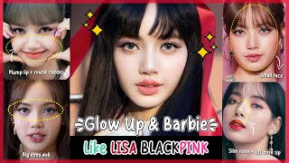 ✨ Glow Up like LISA BLACKPINK | Small Face, Slim nose, Big eyes doll, Plump lips, Round cheeks screenshot 5