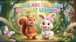 Jungle ABC | Calming Alphabet Learning for Toddlers 🦁🐰 #minijoytales #alphabetlearning