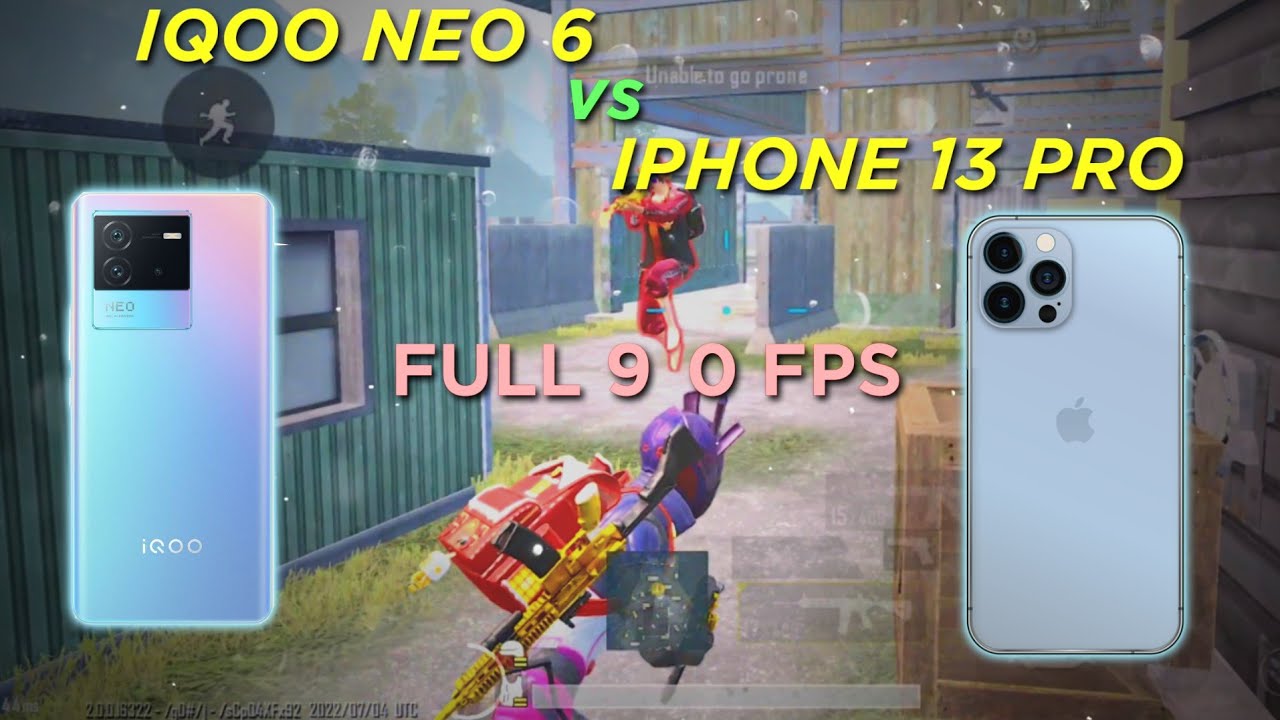 iQOO NEO 6 VS IPHONE 13 PRO 😱 BGMI TDM 1 VS 1 MATCH 🔥 | ANDROID 90 FPS ...