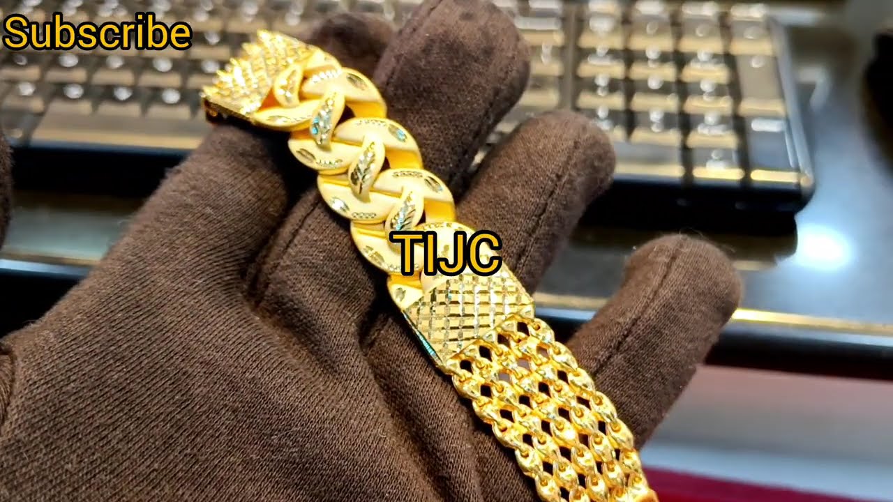 Gents Bracelet Designs In Gold With Weight | International Jewelry Channel 