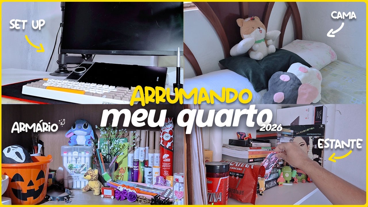 Transformando nosso quarto em um lugar HABITÁVEL(tava uma Zona!!)🖥️