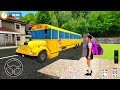 Virtual high school simulator  school bus driving  android gameplay