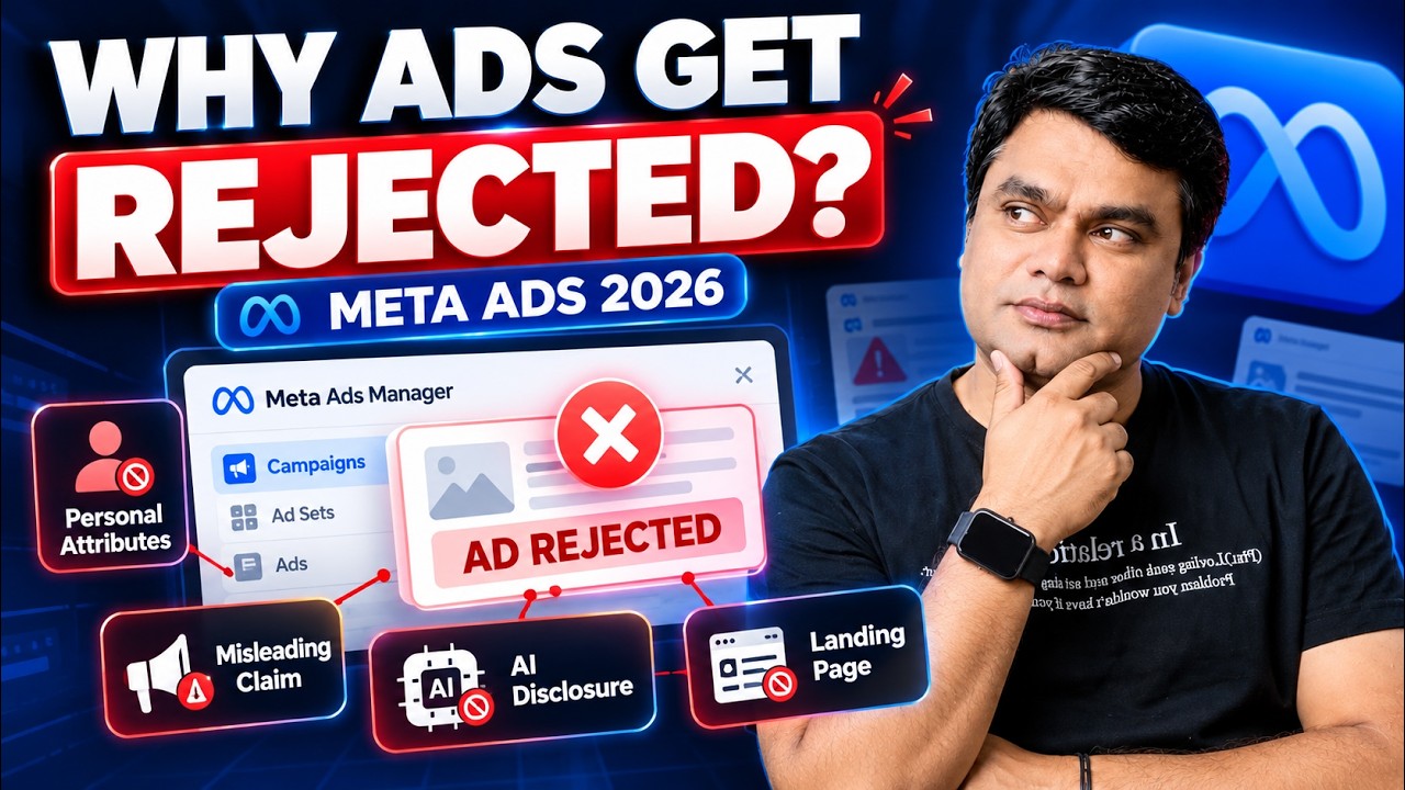 Meta Ads Rejected? 5 Reasons + How to Fix & Appeal Facebook Ads in 2026 (video lesson)