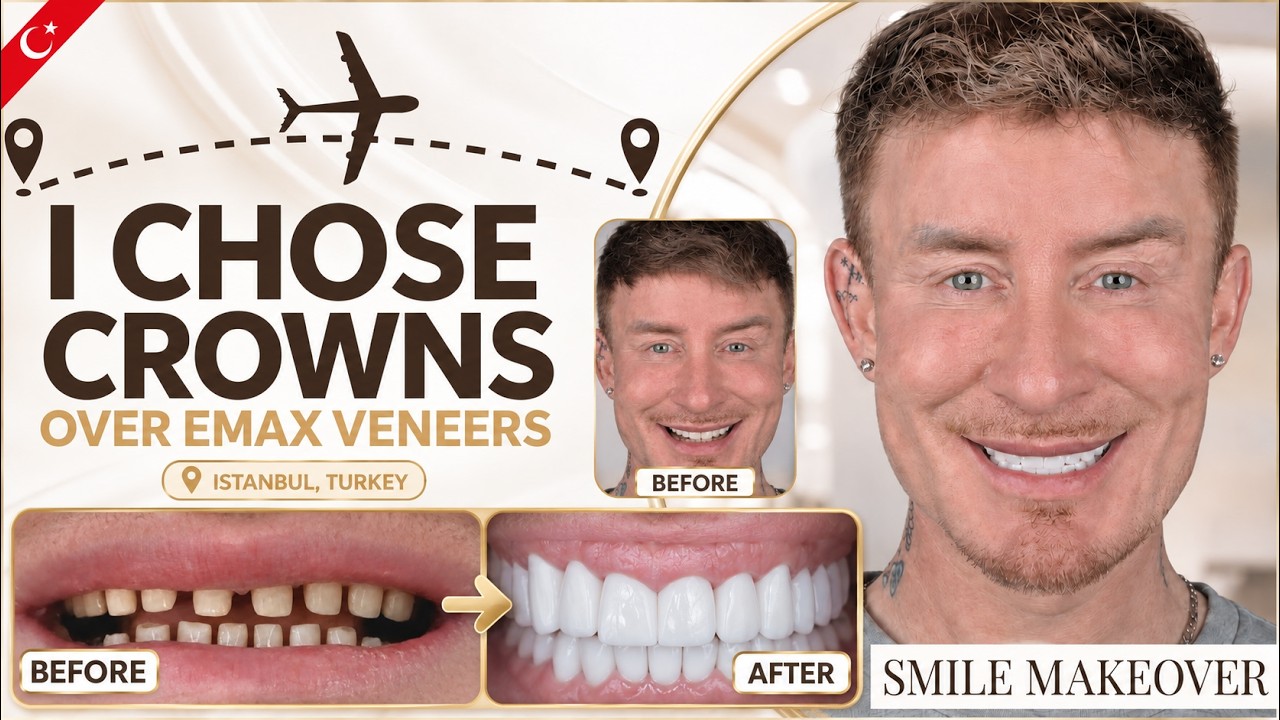 My Smile Makeover in Istanbul | Full Mouth Zirconium Crowns vs EMAX Veneers | EB Smile Clinic Turkey