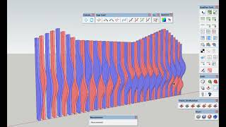 Creating wave railings | SketchUp