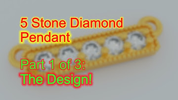 Diamond Pendant:  Part 1 of 3 - The design with Blender 2.9