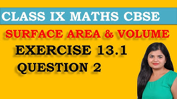 Class 9 Chapter 13 Exercise 13.1 Q2 Surface Area & Volume NCERT Maths @GANITSHALA