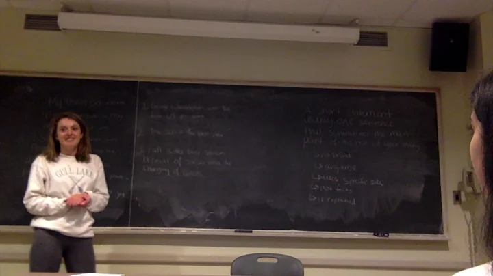 Breakthrough Thesis Statements Sheridan Miller