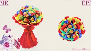 💐Подарок на 8 марта. 💐Букет из конфет. 💐Gift for March 8th.💐Bouquet of sweets.