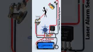 Break the Laser Beam… 🚨 The Alarm TRIGGERS! | Laser Security System #shorts