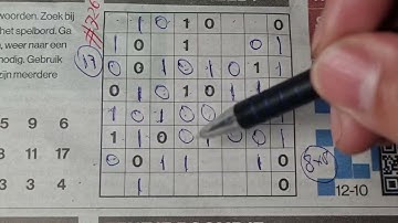 Thursday. Bonus Extra edition. (#7260) Binary01 Sudoku puzzle.  10-12-2023 Extra part 3 of 4