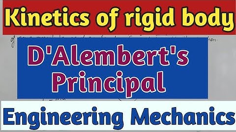 Kinetics of rigid body || D