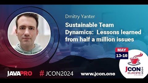 Sustainable Team Dynamics: Lessons learned from half a million issues | Dmitry Yanter (EN)