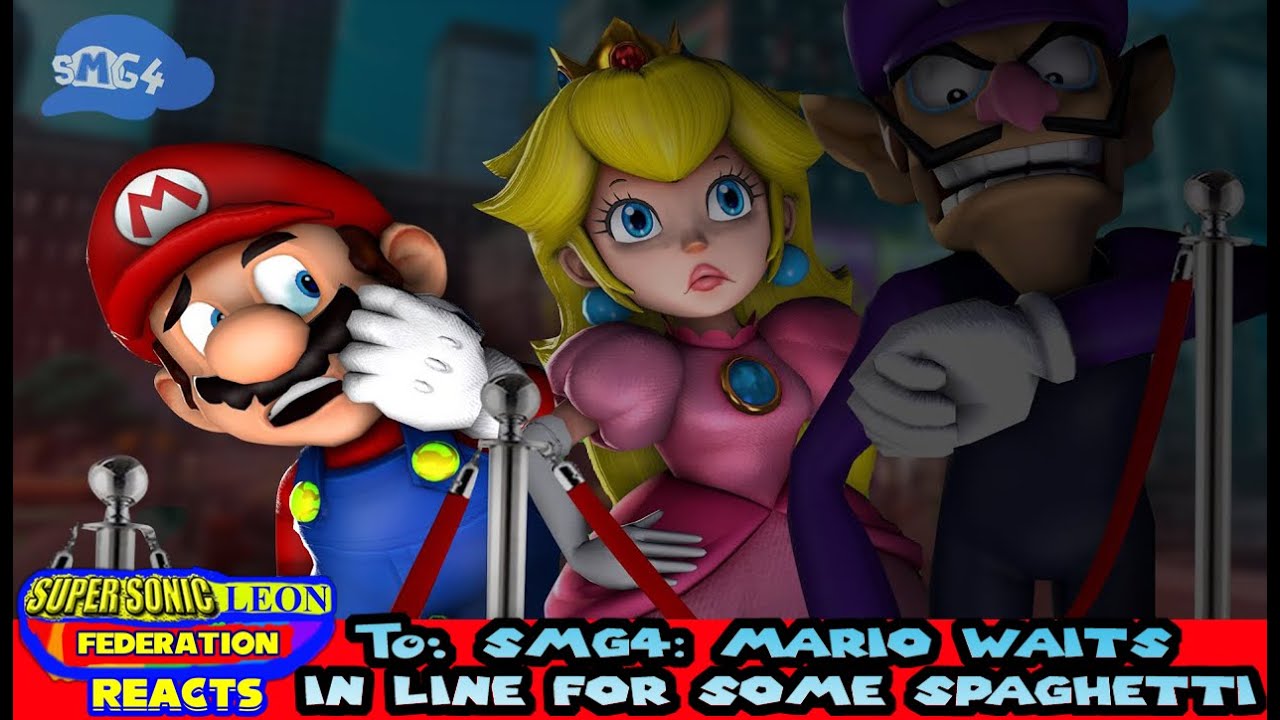 Smg4 Mario Waits In Line For Some Spaghetti