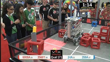 2015 VRC Tech Q171 - 6008A 3560Y vs 24A 359A - 27 to 74 - VEX Worlds 2015 - Technology Division