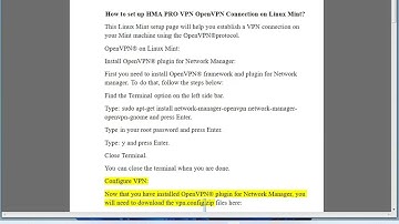 Set up HMA PRO VPN OpenVPN Connection on Linux Mint