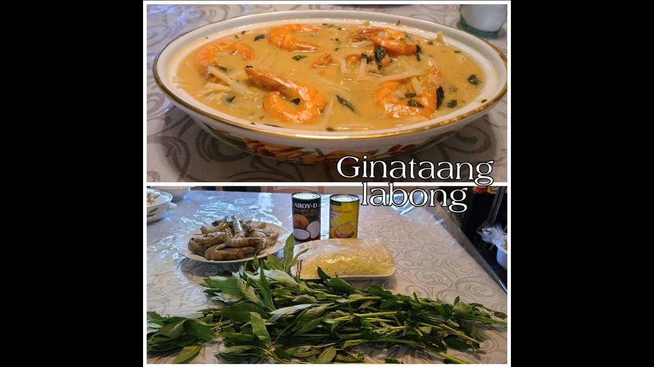 Ginataang labong with saluyot and hipin - YouTube