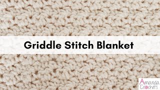 Griddle Stitch Blanket | Easy Crochet Blanket | Fall Blanket | #lionbrand by Amanda Crochets 10,133 views 1 year ago 13 minutes, 37 seconds