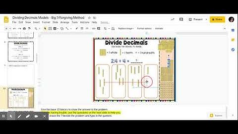 Dividing Decimals Models - Big 7/Forgiving Method - Google Slides