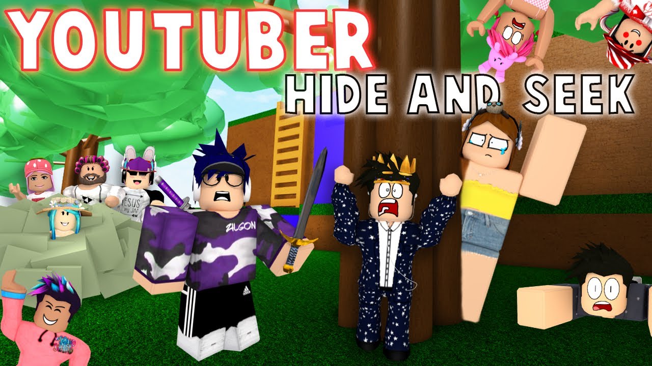 Youtuber Hide And Seek L Roblox Youtube - roblox youtuber face reveal home facebook