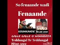 Kounkande fenaade e selbe fenaande