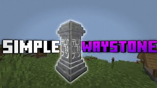 Simple Waystones Mod for Minecraft PE 1.21+ 🔥 | Fast Travel & Teleport Addon MCPE/Bedrock day 67/100 screenshot 2