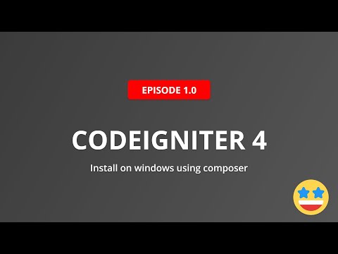 #1.0 How to create Codeigniter4 project using Composer on windows
