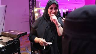 Shima A Saudi Make Up Artist At A Job Fair In Riyadh, Saudi Arabia