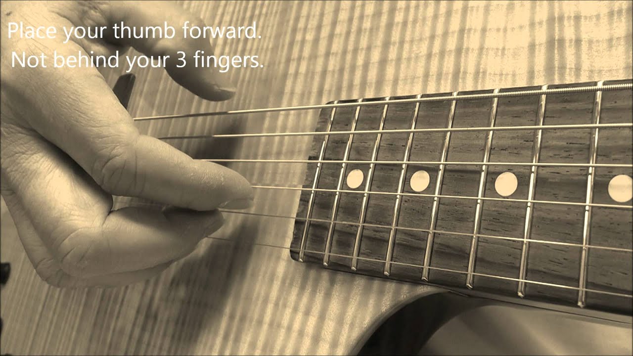 Beginner Guitar Finger Picking Drill 1 on Tom Anderson Guitar YouTube