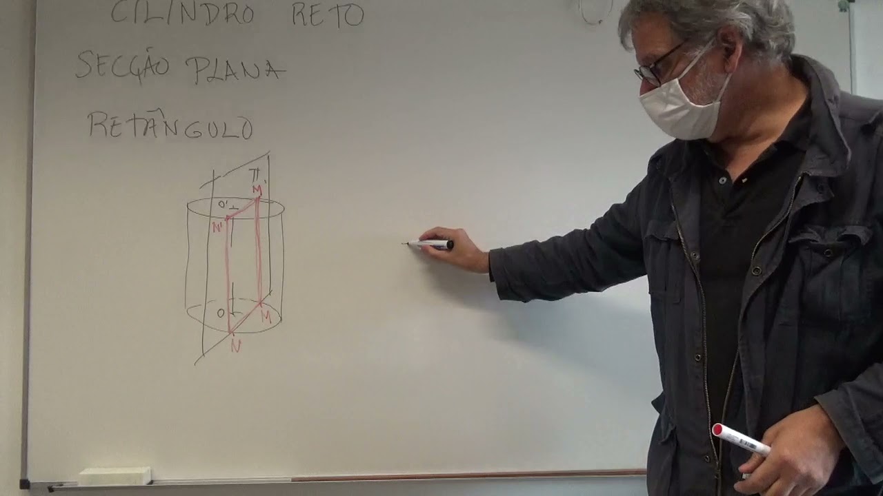 Secção Plana num Cilindro Reto - Retângulo