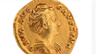 Monnaie Romaine Faustine Mère Aureus Or Rome Ancienne Collection