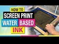How to Screen Print Water Based Ink on T-Shirts
