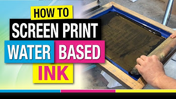 How to Screen Print Water Based Ink on T-Shirts