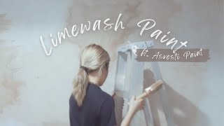 Room Makeover Pt.1 DIY Lime wash Paint ft. Asvesti Paint