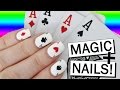 Magic  playing card nail art  collab with alfie whattam