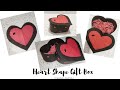 DIY - How To Make Heart Box | Valentine&#39;s Gift Box Idea | Chocolate Box Using Paper Sheet/Gift Box