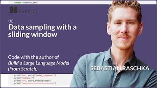 📚 Data Sampling with a Sliding Window – Live Coding with Sebastian Raschka (Chapter 2.6)